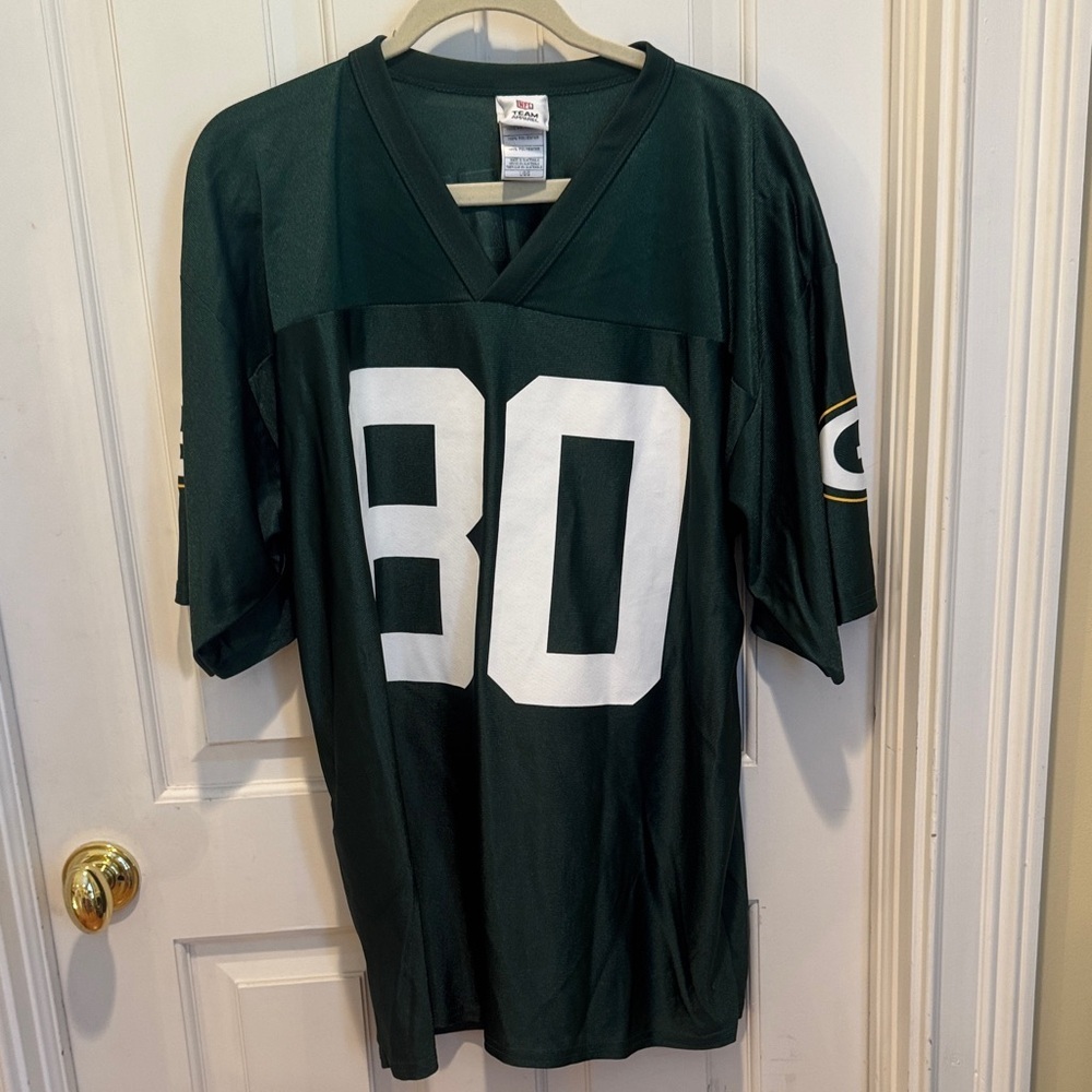 NFL Vintage Green Bay Packers Donald Driver green white and gold jersey